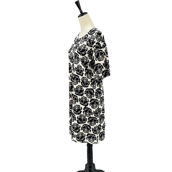 Tory Burch NWT L Rose Print Soft Knit Short Sleeve Cotton T-Shirt Dress - Picture 2 of 11